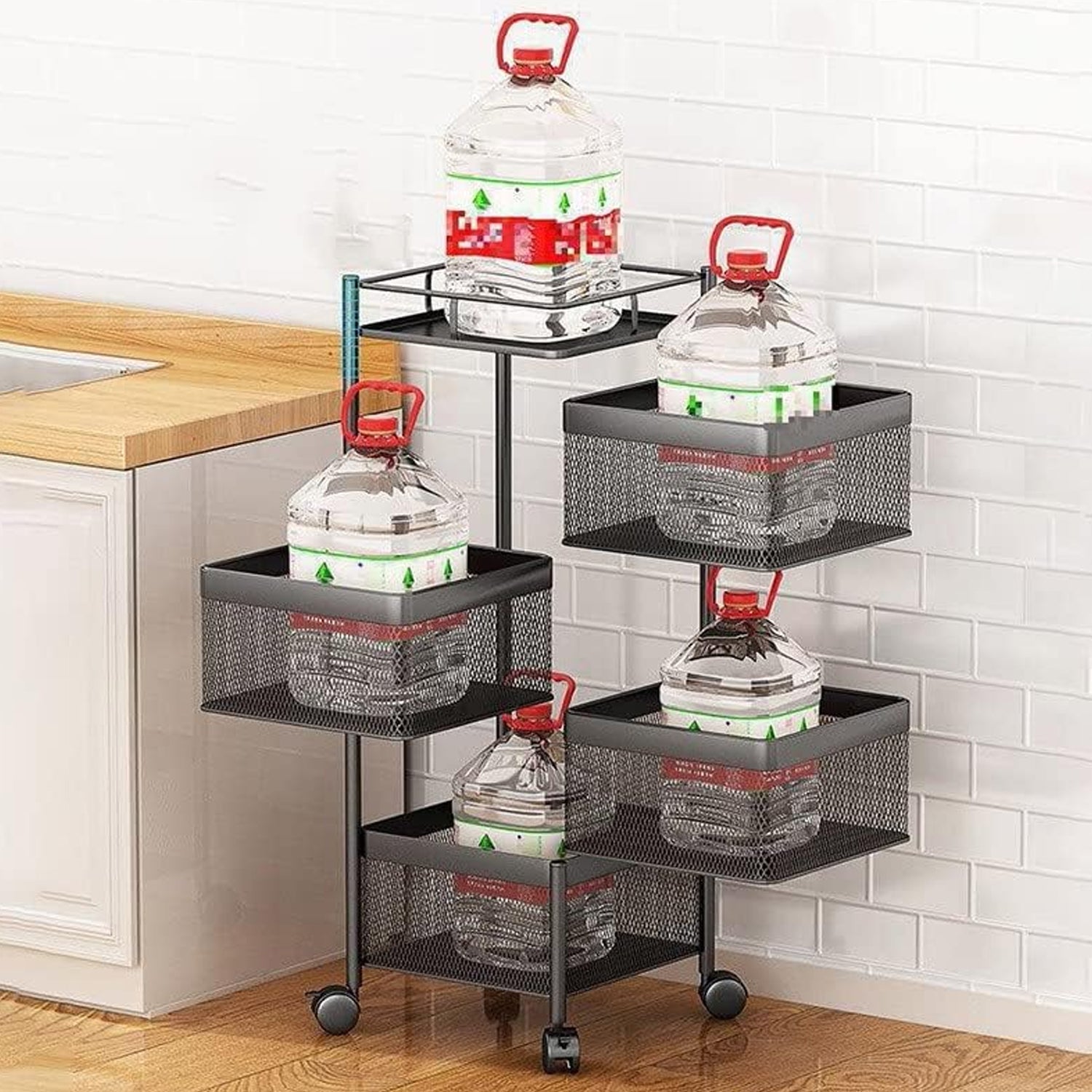 Metal High Qaulity Kitchen Trolley Kitchen Organizer Items and Kitchen Accessories Items for Kitchen Rack Square Design for Fruits & Vegetable Onion Storage Kitchen Trolley with Wheels (4 Layer / 3 Layer) Metal High Qaulity Kitchen Trolley Kitchen Organizer Items and Kitchen Accessories Items for Kitchen Rack Square Design for Fruits & Vegetable Onion Storage Kitchen Trolley with Wheels (4 Layer / 3 Layer)
